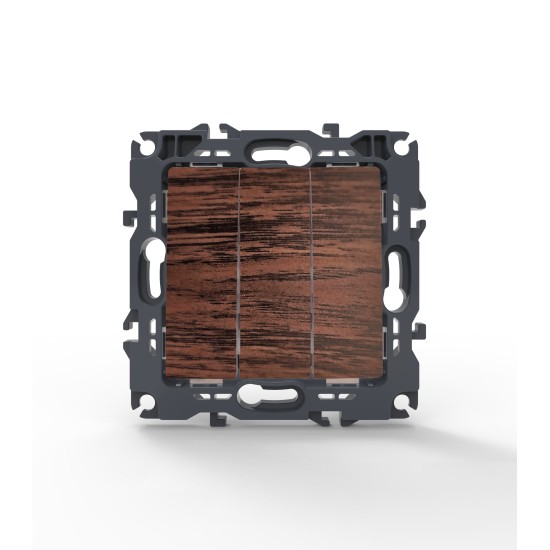 PRIME ΔΙΑΚΟΠΤΗΣ ΤΡΙΠΛΟΣ ΑΠΛΟΣ ΜΕ ΒΙΔΑ 1+1+1P 10AX 250VAC IP20 ΞΥΛΟ