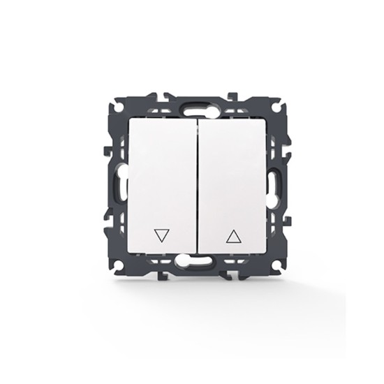 PRIME ΔΙΑΚΟΠΤΗΣ ΡΟΛΛΩΝ ΜΕ ΚΛΙΠ 1-1P 10AX 250VAC IP20 ΛΕΥΚΟΣ