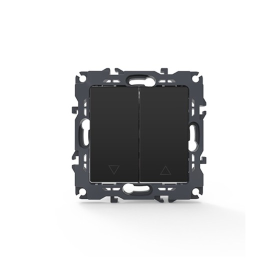 PRIME ΔΙΑΚΟΠΤΗΣ ΡΟΛΛΩΝ ΜΕ ΚΛΙΠ 1-1P 10AX 250VAC IP20 MAT ΑΝΘΡΑΚΙ