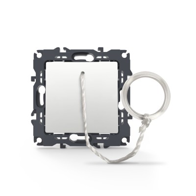 PRIME ΜΠΟΥΤΟΝ ΤΡΑΒΗΧΤΟ ΜΕ ΚΛΙΠ 1P 10A 250VAC IP20 ΛΕΥΚΟ