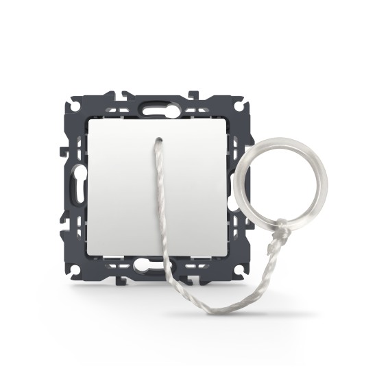 PRIME ΜΠΟΥΤΟΝ ΤΡΑΒΗΧΤΟ ΜΕ ΚΛΙΠ 1P 10A 250VAC IP20 ΛΕΥΚΟ