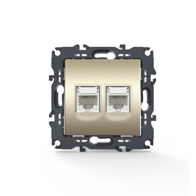 PRIME ΠΡΙΖΑ ΤΗΛΕΦΩΝΟΥ 2xRJ11 CAT3 IP20 MAT ΣΑΜΠΑΝΙΖΕ PRIME ΠΡΙΖΑ ΤΗΛΕΦΩΝΟΥ 2xRJ11 CAT3 IP20 MAT ΣΑΜΠΑΝΙΖΕ