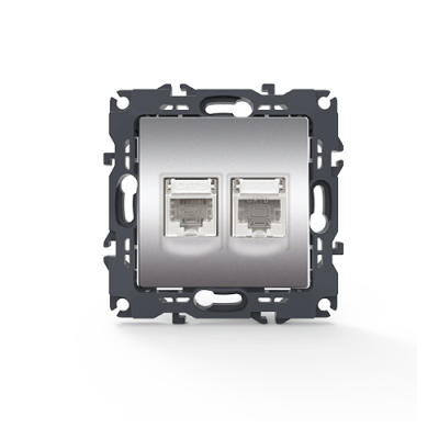 PRIME ΠΡΙΖΑ ΤΗΛΕΦΩΝΟΥ 1xRJ11 CAT3 IP20 & ΠΡΙΖΑ ΔΙΚΤΥΟΥ 1xRJ45 CAT6 UTP IP20 MAT ΑΛΟΥΜΙΝΙΟ PRIME ΠΡΙΖΑ ΤΗΛΕΦΩΝΟΥ 1xRJ11 CAT3 IP20 & ΠΡΙΖΑ ΔΙΚΤΥΟΥ 1xRJ45 CAT6 UTP IP20 MAT ΑΛΟΥΜΙΝΙΟ