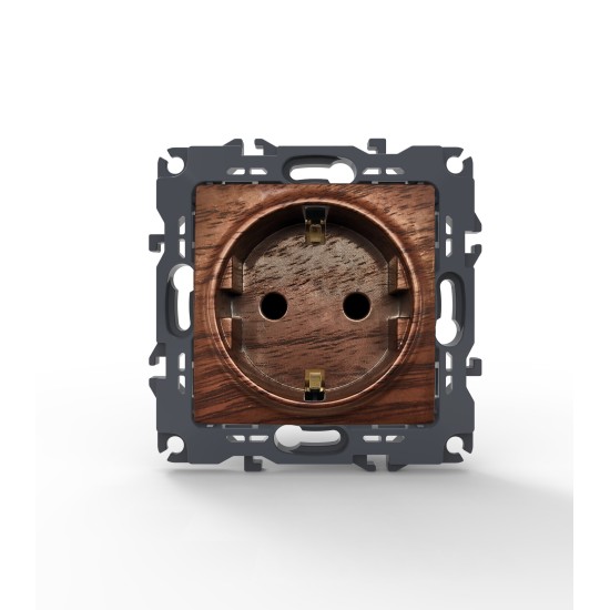 PRIME ΠΡΙΖΑ ΣΟΥΚΟ ΑΣΦΑΛΕΙΑΣ 1x2P+E 16A 250VAC IP20 ΞΥΛΟ