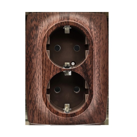 PRIME ΠΡΙΖΑ ΣΟΥΚΟ ΑΣΦΑΛΕΙΑΣ 2x2P+E 16A 250VAC IP20 ΞΥΛΟ