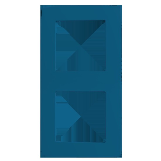 PRIME ΠΛΑΙΣΙΟ 2 ΘΕΣΕΩΝ IP20 ΓΑΛΑΖΙΟ