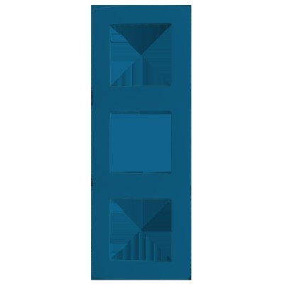 PRIME ΠΛΑΙΣΙΟ 3 ΘΕΣΕΩΝ IP20 ΓΑΛΑΖΙΟ