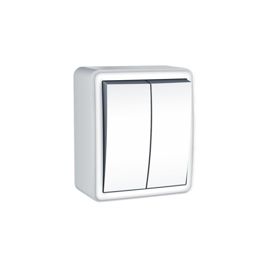 MURATA ΔΙΑΚΟΠΤΗΣ ΚΟΜΜΥΤΑΤΕΡ ΑΛΕΡΕΤΟΥΡ ΕΠΙΤΟΙΧΟΣ ΜΕ ΒΙΔΑ 1+1P 10AX 250VAC IP20 ΛΕΥΚΟΣ