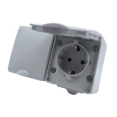 ARMY ΠΡΙΖΑ ΣΟΥΚΟ ΑΣΦΑΛΕΙΑΣ ΔΙΠΛΗ ΕΠΙΤΟΙΧΗ ΣΤΕΓΑΝΗ ΜΕ ΒΙΔΑ 2x2P+E 16A 250VAC IP55 (IP54) AΠΑΛΗ ΓΚΡΙ ARMY ΠΡΙΖΑ ΣΟΥΚΟ ΑΣΦΑΛΕΙΑΣ ΔΙΠΛΗ ΕΠΙΤΟΙΧΗ ΣΤΕΓΑΝΗ ΜΕ ΒΙΔΑ 2x2P+E 16A 250VAC IP55 (IP54) AΠΑΛΗ ΓΚΡΙ