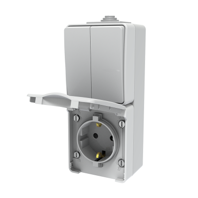 ARMY ΔΙΑΚ. Κ/Μ 1+1P 10AX 250VAC & ΠΡΙΖΑ ΣΟΥΚΟ ΑΣΦΑΛ. 1x2P+E 16A 250VAC IP55 ΕΠΙΤ. ΚΑΘΕΤ ΣΤΕΓΑΝ ΓΚΡΙ ARMY ΔΙΑΚ. Κ/Μ 1+1P 10AX 250VAC & ΠΡΙΖΑ ΣΟΥΚΟ ΑΣΦΑΛ. 1x2P+E 16A 250VAC IP55 ΕΠΙΤ. ΚΑΘΕΤ ΣΤΕΓΑΝ ΓΚΡΙ