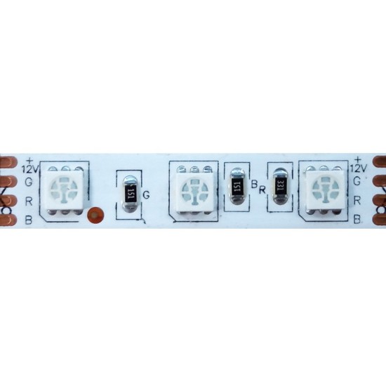 ΤΑΙΝΙΑ LED 5M 14.4W/M 12V DC IP20 RGB 10mm ΤΑΙΝΙΑ LED 5M 14.4W/M 12V DC IP20 RGB 10mm