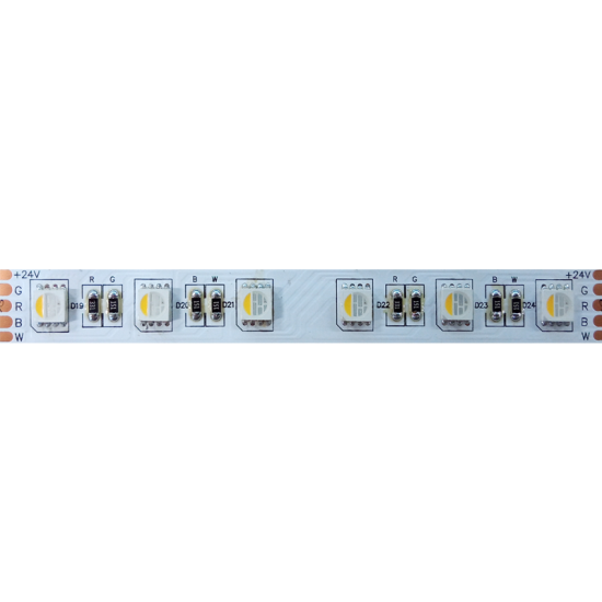ΤΑΙΝΙΑ LED 5M 17W/M 24V DC IP65 ΝΑΝΟ RGBW-2700K 12mm