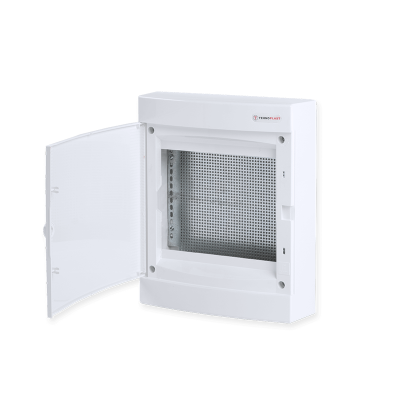 SURFACE MOUNTING ENCLOSURE FOR IT, WHITE DOOR- 2 ROWS IP40 361X287X112mm