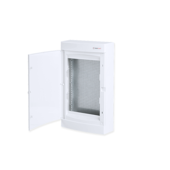 SURFACE MOUNTING ENCLOSURE FOR IT, WHITE DOOR- 3 ROWS IP40 485X287X112mm