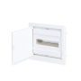 FLUSH MOUNTING 12+2 MODULES 1 ROW WHITE DOOR