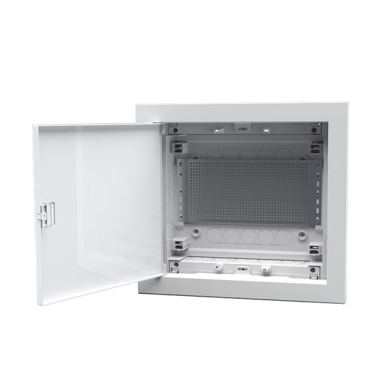 FLUSH MOUNTING ENCLOSURE FOR IT EQUIPMENT - 1 ROW, WHITE DOOR IP30 IN63A 317x346x87,5mm FLUSH MOUNTING ENCLOSURE FOR IT EQUIPMENT - 1 ROW, WHITE DOOR IP30 IN63A 317x346x87,5mm