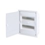 FLUSH MOUNTING 24 MODULES 2 ROWS WHITE DOOR