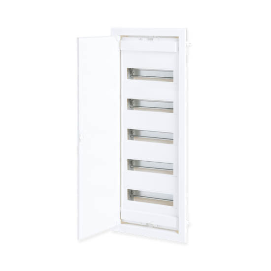 FLUSH MOUNTING 60+10 MODULES 5 ROWS WHITE DOOR