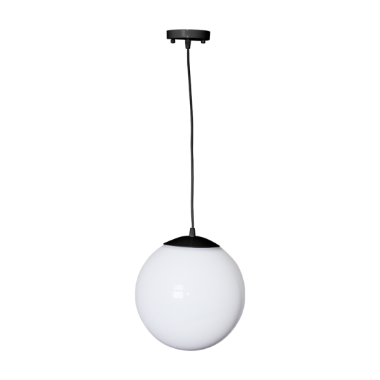 HANG LIGHT PMM Φ250 PMM OPAL ΜΑΥΡΟ ΚΑΛΩΔΙΟ ΡΟΖΕΤΑ    