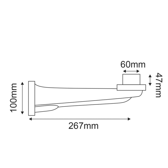 ΒΑΣΗ ΤΟΙΧΟΥ ΜΠΑΛΑΣ 26,7CM                    Φ30,Φ40