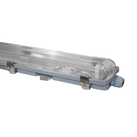 FIXTURE IP65 1280mm FOR 1 LEDTUBE WITH METAL CLIPS