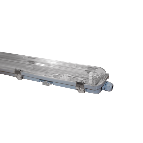 FIXTURE IP65 660mm FOR 2 LEDTUBES WITH METAL CLIPS