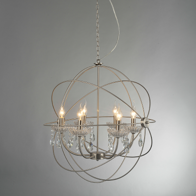 ΚΡΕΜΑΣΤΟ Φ/Σ 6ΧΕ14 ΜΕΤΑΛΛΙΚΟ ΝΙΚΕΛ ΜΑΤ+ΚΡΥΣΤΑΛΛΑ Φ60ΧΗ150CM CATANIA ΚΡΕΜΑΣΤΟ Φ/Σ 6ΧΕ14 ΜΕΤΑΛΛΙΚΟ ΝΙΚΕΛ ΜΑΤ+ΚΡΥΣΤΑΛΛΑ Φ60ΧΗ150CM CATANIA