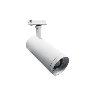 ΣΠΟΤ ΡΑΓΑΣ  ΛΕΥΚΟ 1 PHASE 3000K 25-50° 3150LM 230V AC Ra80 30000hrs Ø80x154xH:200mm ΣΠΟΤ ΡΑΓΑΣ  ΛΕΥΚΟ 1 PHASE 3000K 25-50° 3150LM 230V AC Ra80 30000hrs Ø80x154xH:200mm