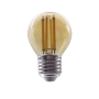 LED FILAMENT E27 STEP-DIM G45 AMBER 4W 2700K 230V AC 500LM RA80