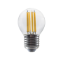 LED FILAMENT E27 G45 6W 2700K 230V AC 760LM RA80