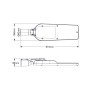 LED STREET LUMINAIRE 100W 14000LM 4000K 150⁰ x 75⁰ CLASS II IP66 10kV 230V AC IP66