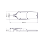 LED STREET LUMINAIRE 120W 16800LM 4000K 150⁰ x 75⁰ CLASS II IP66 10kV 230V AC IP66