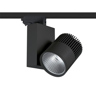 BLACK LED TRACK LIGHT 30W 3000K 4WIRES 36° 2200LM 230V Ra80 BLACK LED TRACK LIGHT 30W 3000K 4WIRES 36° 2200LM 230V Ra80