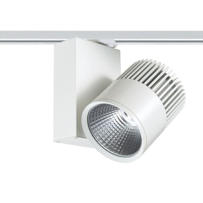 WHITE LED TRACK LIGHT 30W 4000K 2WIRES 36° 2250LM 230V Ra80 WHITE LED TRACK LIGHT 30W 4000K 2WIRES 36° 2250LM 230V Ra80