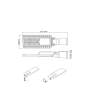 ^LED STREET LUMINAIRE 120W 16200LM 4000K 150Χ75˚ CLASS I 230V AC IP66