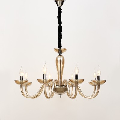 ^ΚΡΕΜΑΣΤΟ Φ/Σ 8ΧΕ14 COGNAC ΚΡΥΣΤΑΛΛΟ+ΧΡΩΜΙΟ ΜΕΤΑΛΛΟ Φ79ΧΗ168C LUNARIA