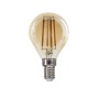 LED FILAMENT E14 STEP-DIM G45 AMBER 4W 2700K 230V AC 500LM RA80