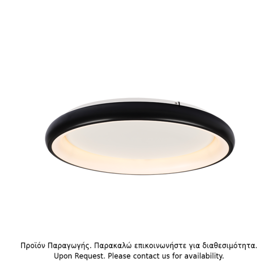 ΟΡΟΦΗΣ Φ/Σ LED 48W DIMMER 3000K 4610LM ΜΑΥΡΟ ΜΕΤΑΛΛΙΚΟ D61XH8,5CM DIANA