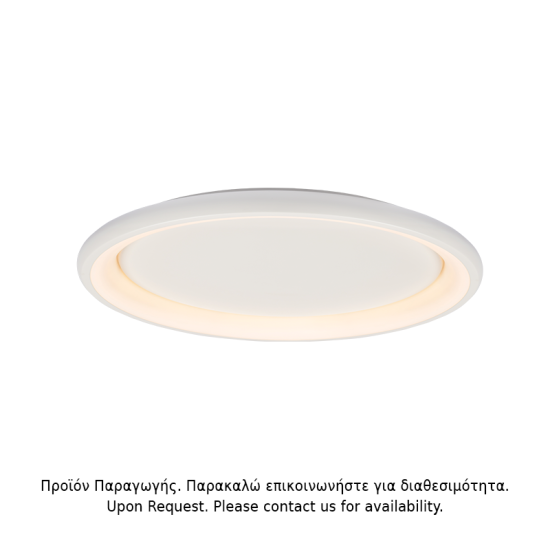 ΟΡΟΦΗΣ Φ/Σ LED 100W DIMMER 3000K 7010LM ΛΕΥΚΟ ΜΕΤΑΛΛΙΚΟ D81XH8,5CM DIANA