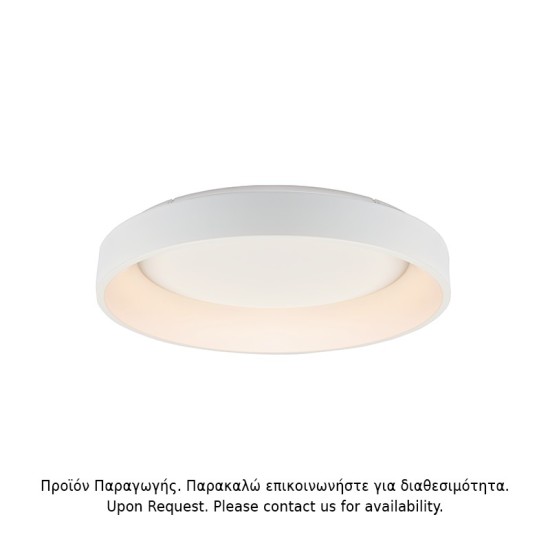 ΟΡΟΦΗΣ Φ/Σ LED 73W CCT 4540LM ΛΕΥΚΟ ΜΕΤΑΛΛΙΚΟ D78XH14CM APOLLO