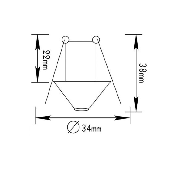 ΣΠΟΤ ΧΩΝ.BS3153A G4 ΝΙΚΕΛ ΜΑΤ ΚΩΝΟΣ