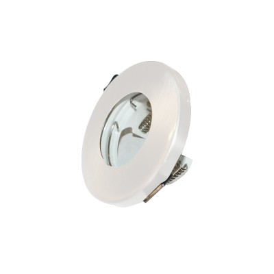 ΣΠΟΤ ΧΩΝΕΥΤΟ IP45 ΛΕΥΚΟ ΜΕ ΔΙΑΦΑΝΕΣ ΓΥΑΛΙ Ø85mm