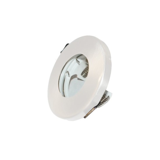 ΣΠΟΤ ΧΩΝΕΥΤΟ IP45 ΛΕΥΚΟ ΜΕ ΔΙΑΦΑΝΕΣ ΓΥΑΛΙ Ø85mm