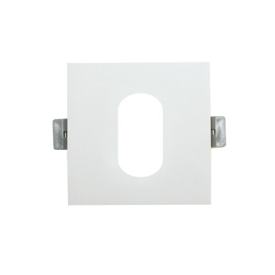 ΣΠΟΤ ΧΩΝ.GU10.ΤΕΤΡΑΓΩΝΟ ΟΒΑΛ ΛΕΥΚΟ ΑΛΟΥΜΙΝΙΟΥ 88x88mm