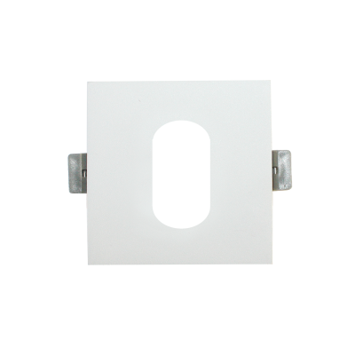 ΣΠΟΤ ΧΩΝ.GU10.ΤΕΤΡΑΓΩΝΟ ΟΒΑΛ ΛΕΥΚΟ ΑΛΟΥΜΙΝΙΟΥ 88x88mm