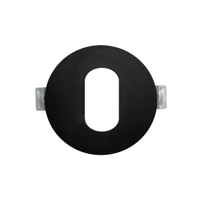 ΣΠΟΤ ΧΩΝ.GU10 ΣΤΡΟΓΓΥΛΟ ΟΒΑΛ ΜΑΥΡΟ ΑΛΟΥΜΙΝΙΟΥ 88mm