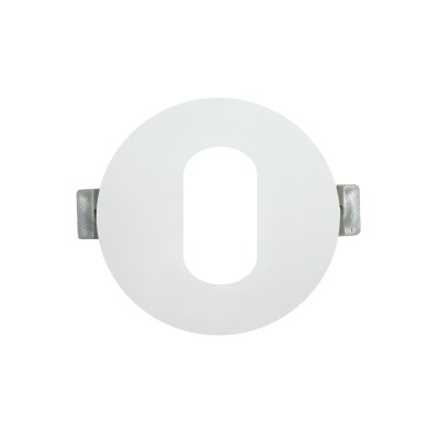 ΣΠΟΤ ΧΩΝ.GU10 ΣΤΡΟΓΓΥΛΟ ΟΒΑΛ ΛΕΥΚΟ ΑΛΟΥΜΙΝΙΟΥ 88mm