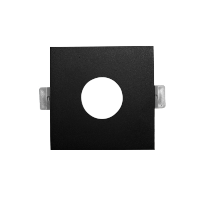 ΣΠΟΤ ΧΩΝ.GU10 ΤΕΤΡΑΓΩΝΟ ΣΤΡΟΓΓΥΛΟ ΜΑΥΡΟ ΑΛΟΥΜΙΝΙΟΥ 88x88mm