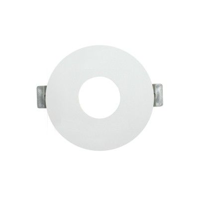 ΣΠΟΤ  GU10 ΣΤΡΟΓΓΥΛΟ ΧΩΝΕΥΤΟ ΣΤΑΘΕΡΟ  ΛΕΥΚΟ Ø88mm