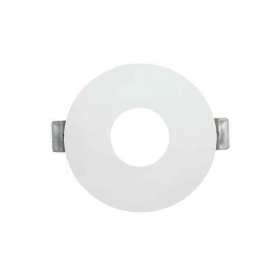 ΣΠΟΤ  GU10 ΣΤΡΟΓΓΥΛΟ ΧΩΝΕΥΤΟ ΣΤΑΘΕΡΟ  ΛΕΥΚΟ Ø88mm